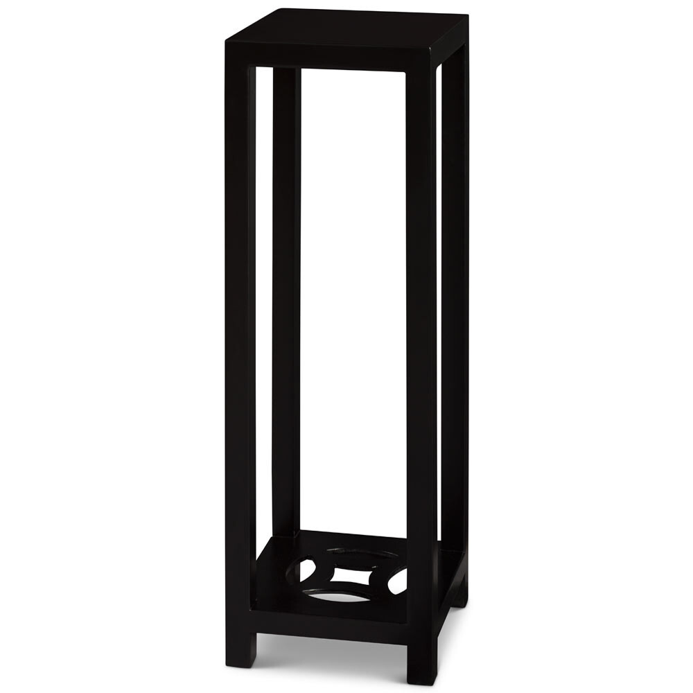 US SELLER – Matte Black Finish Elmwood Ning Chou Design Pedestal
