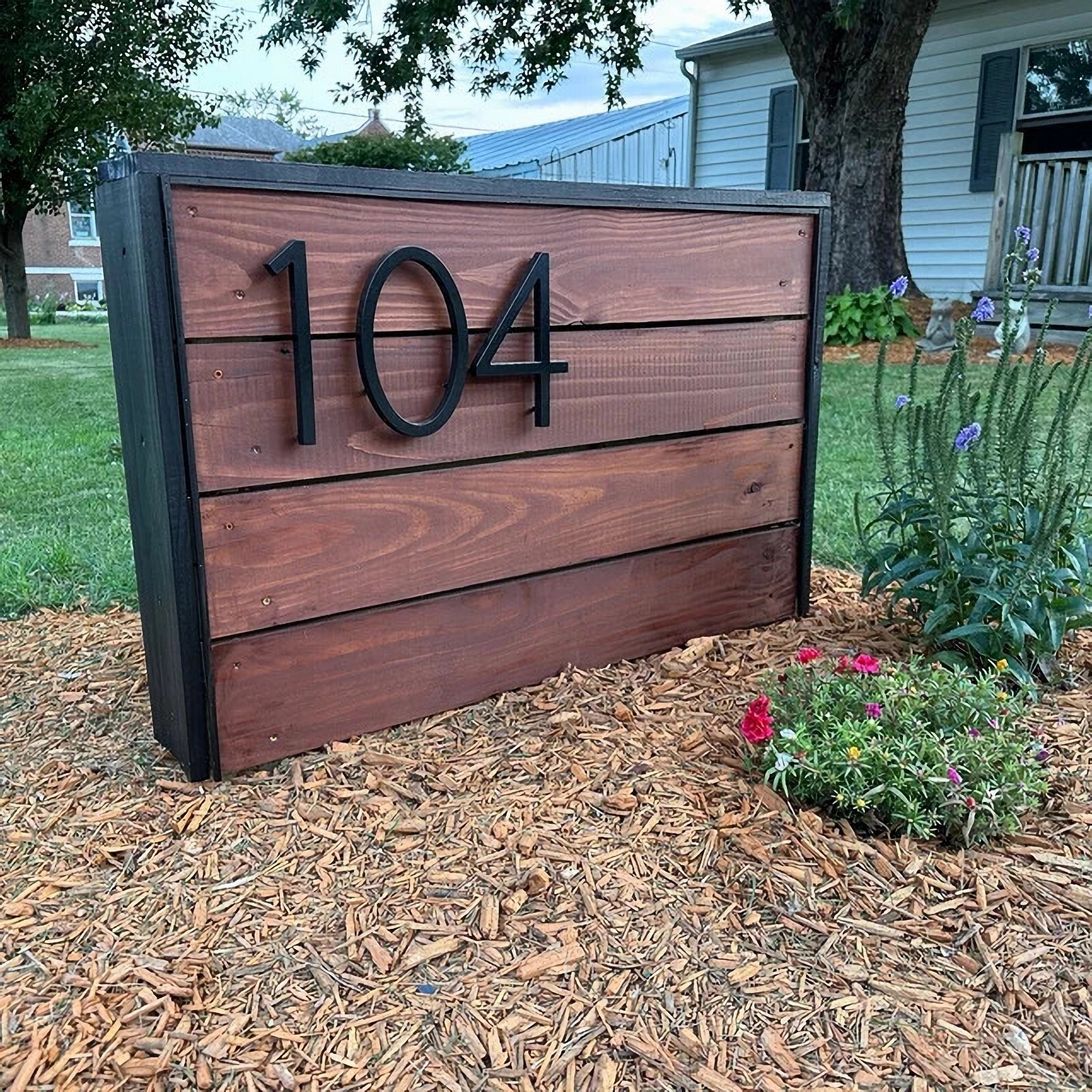 5″ Stainless Steel Floating House Number Outside, Metal Modern House Numbers