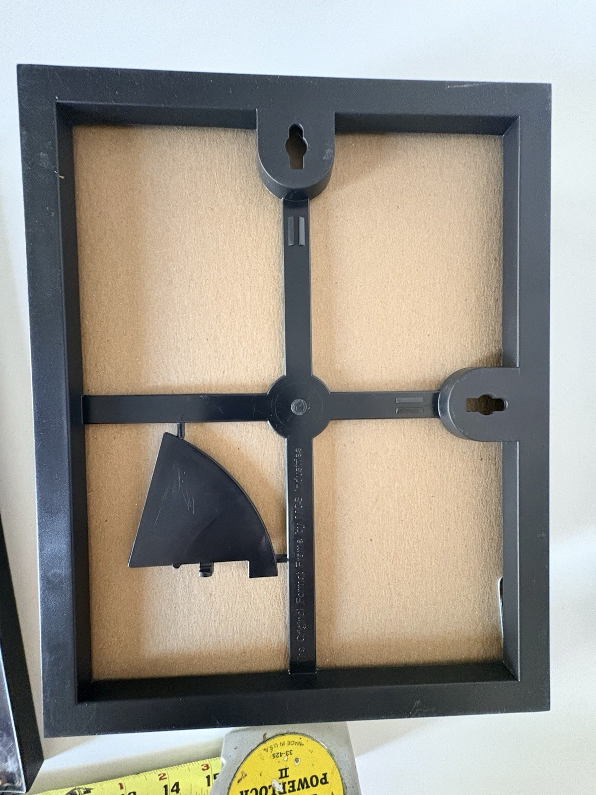 Lot of 6 Black Plastic solid smooth Frames 5- 8×10 1-11×14 Hanging Or Standing