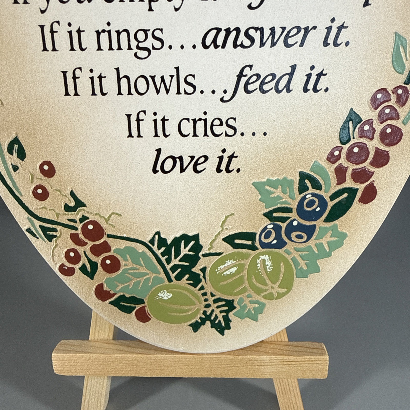 “Rules Of The House” Wooden Oval Wall Plaque 12 Inches X 6 Inches Made In Mexico