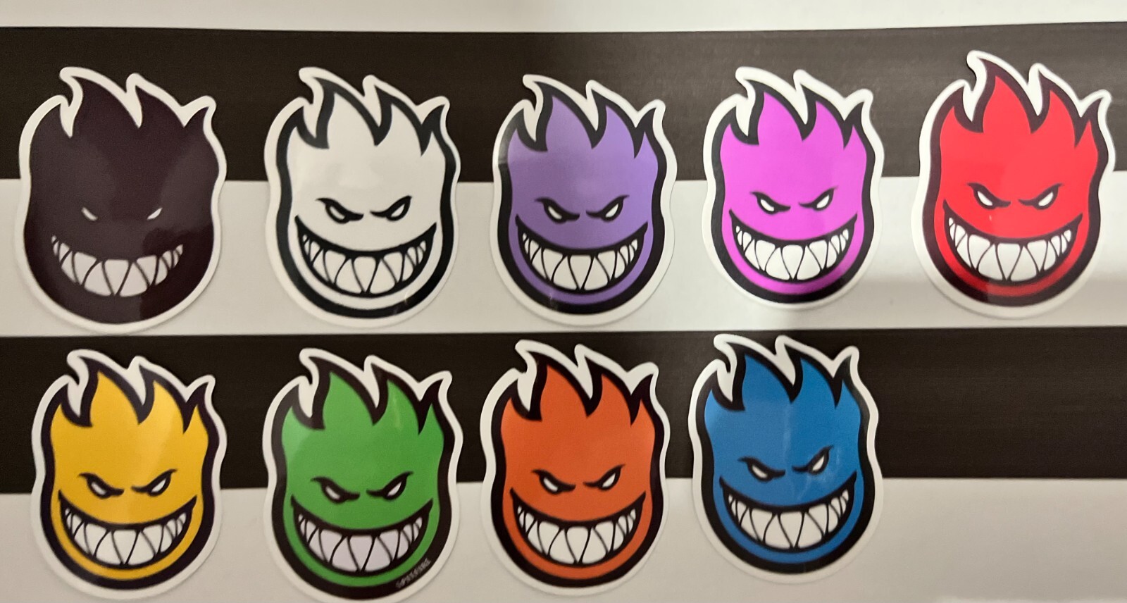 SPITFIRE Solid Color ” FireBall Big Head ” Vinyl Decal Sticker Free Ship & Track
