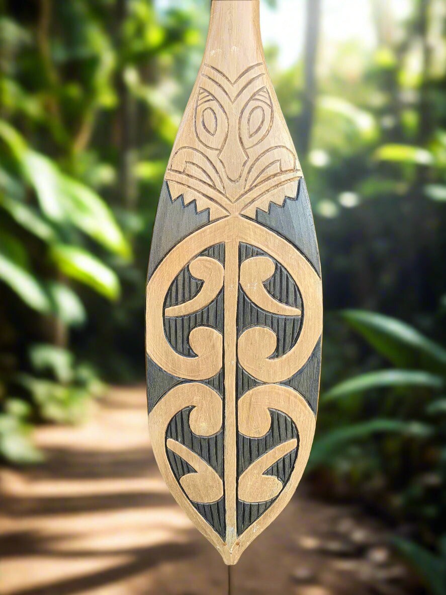 Decorative Tribal Tiki Paddle/Oar Nautical Decor Tiki Bar 39″x 6″ Inches