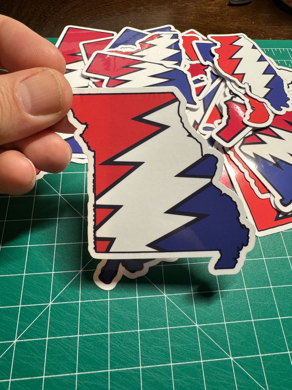 Missouri Stealie – Grateful Dead – Laminated Vinyl Sticker 3″x3″