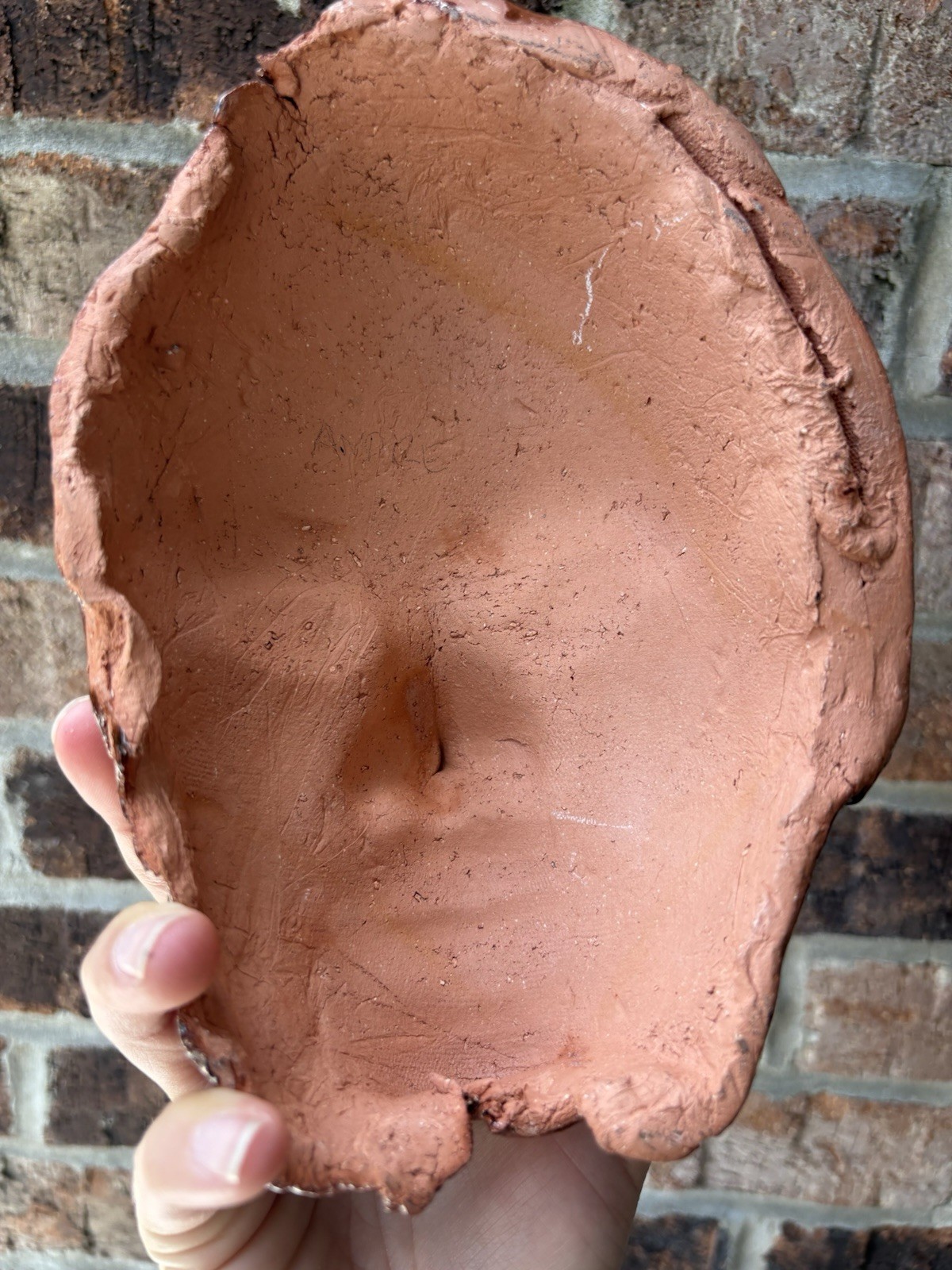 Studio Pottery Two Faced Wall Hanging Mask Broken Face Theatre *Read Artistic