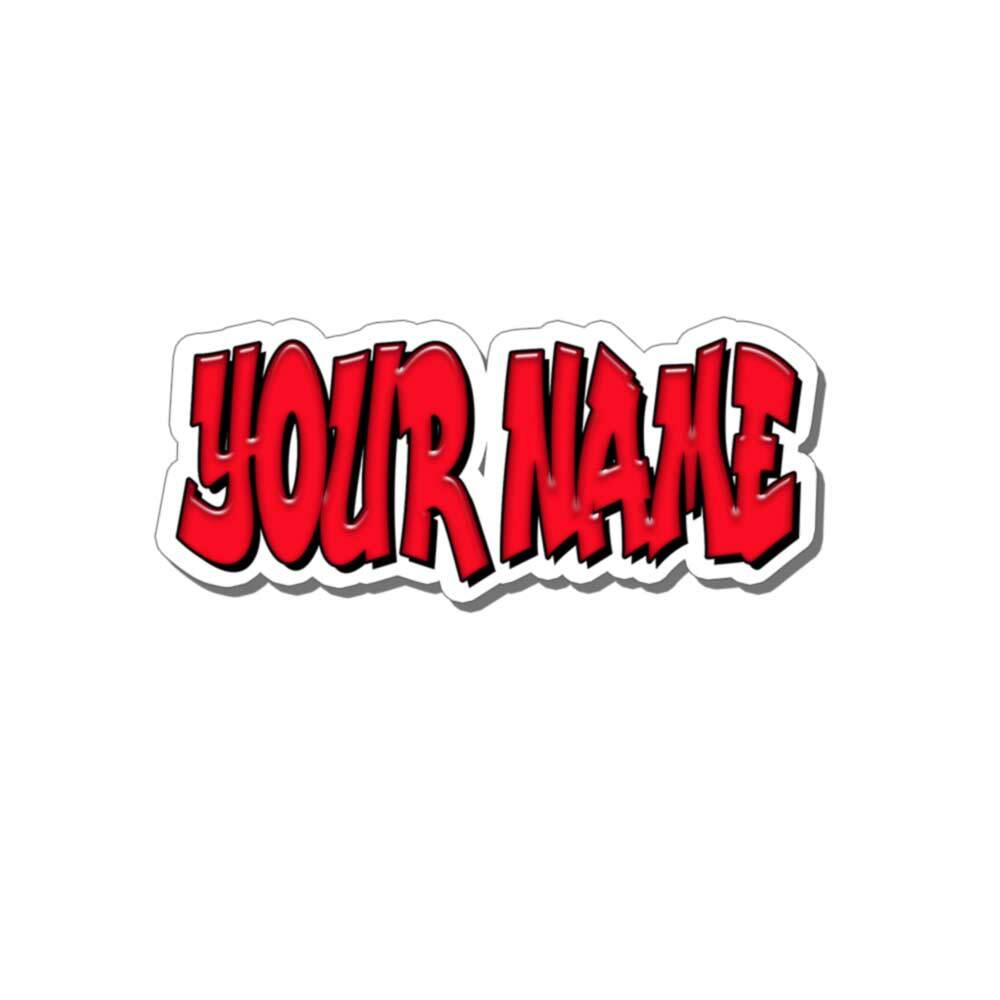 Custom Personalized Vinyl Graffiti Name Decal Sticker Car RED or YOUR CHOICE