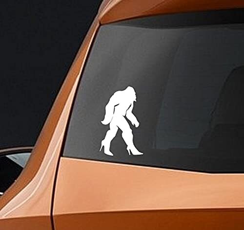 BERRYZILLA Bigfoot Wearing Sexy Heels Decal Funny Sasquatch Car Vinyl Sticker