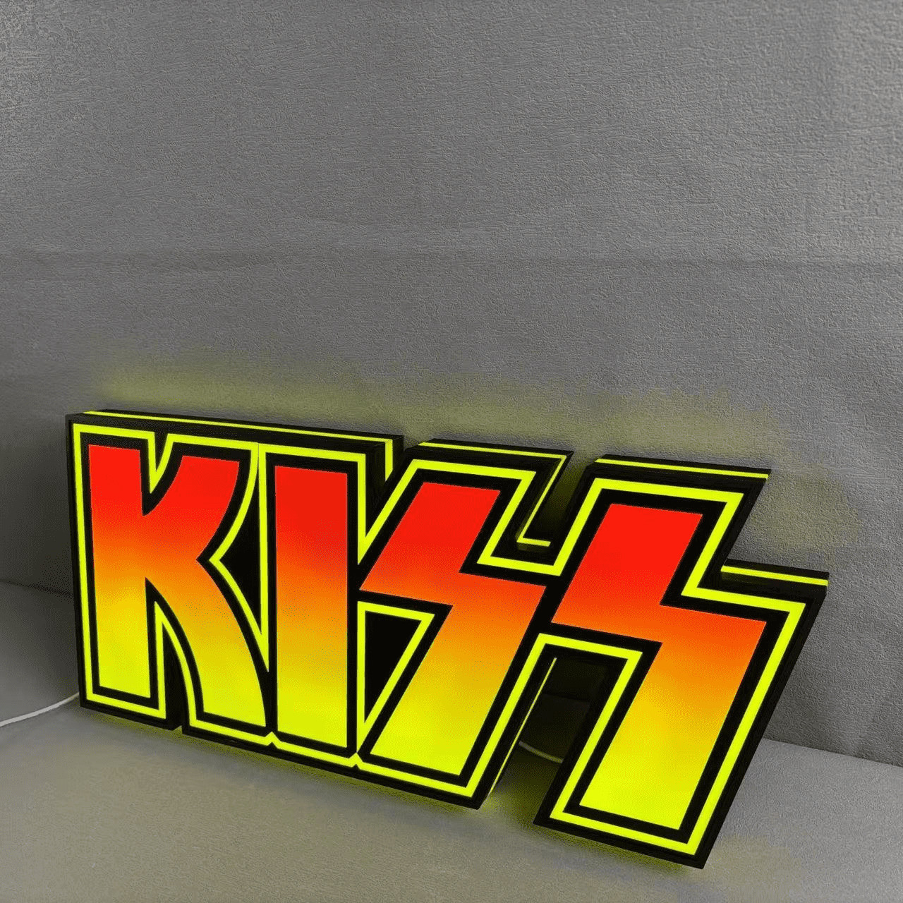 Kiss Topper Logo Led Lightbox Pinball Arcade Decor for Kiss Pinball Machine