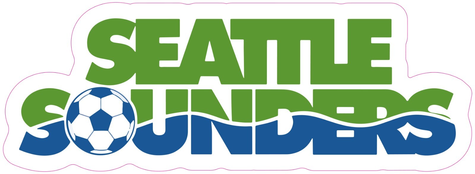 Seattle Sounders FC Soccer Vinyl Decal Sticker Car Truck Bumper Laptop Tumbler
