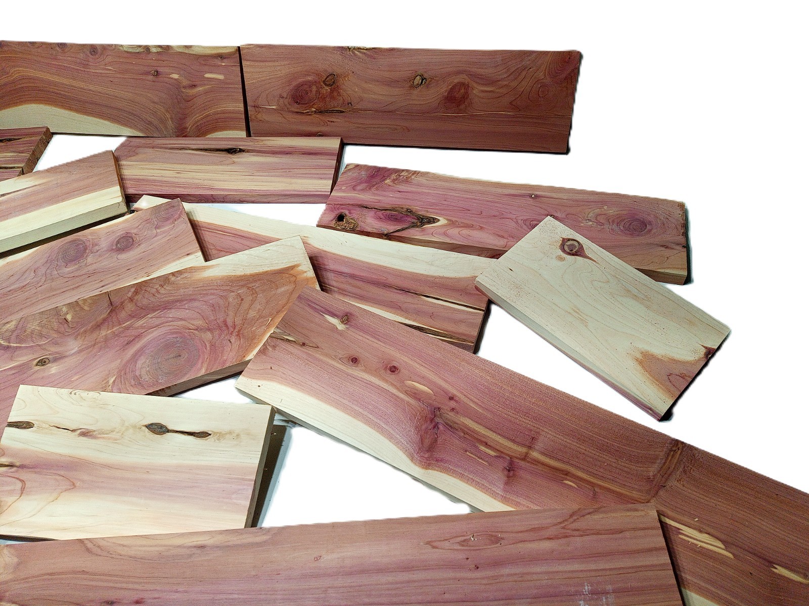 10lbs Red Cedar Wood PLANED SMOOTH Kiln Dry Scrap Lumber Drop Pieces SHIPs FREE!