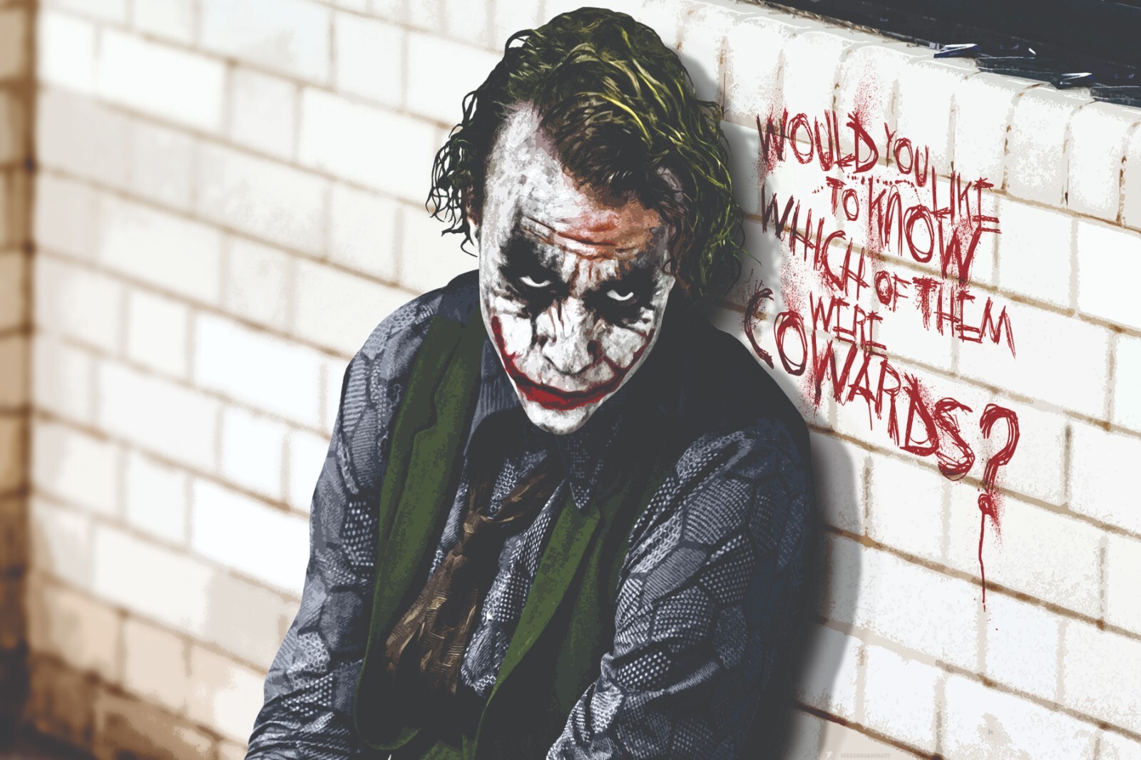 JOKER THE DARK KNIGHT CANVAS WALL ART READY TO HANG CP3