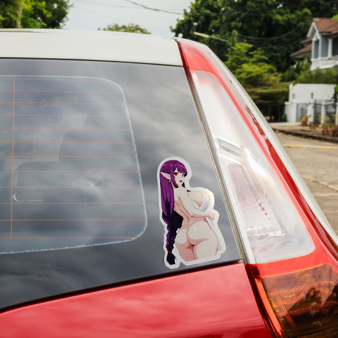 Anime Waifu Decal Sticker, Multiple Sizes Available