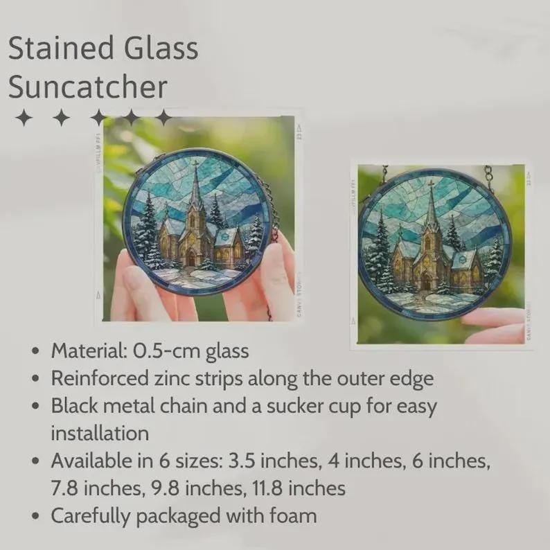 Personalized Dog Portrait Glass Suncatcher, Custom Pet Memorial Stained Glass