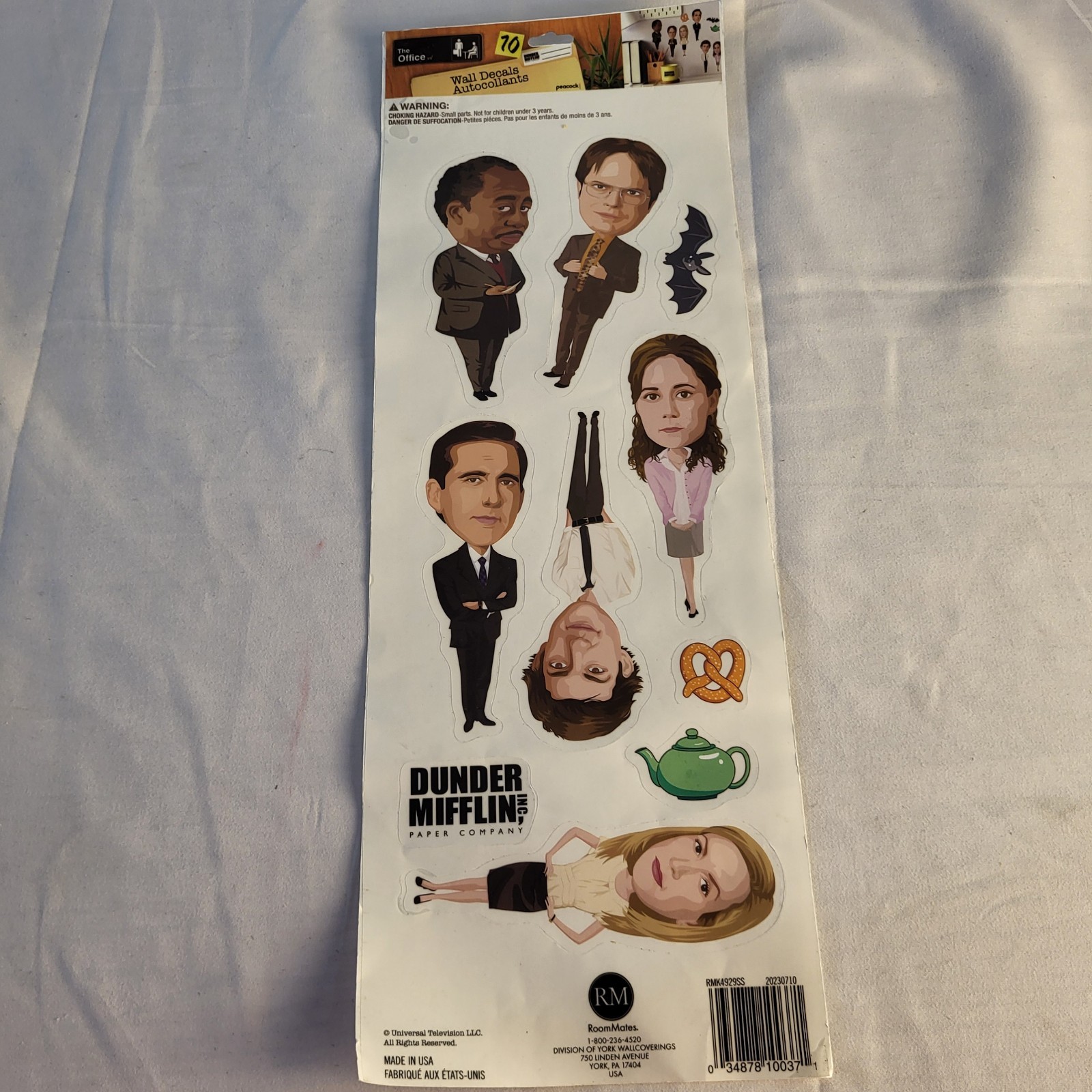 THE OFFICE 10 Wall Decals Removable & Repositional Stickers NEW