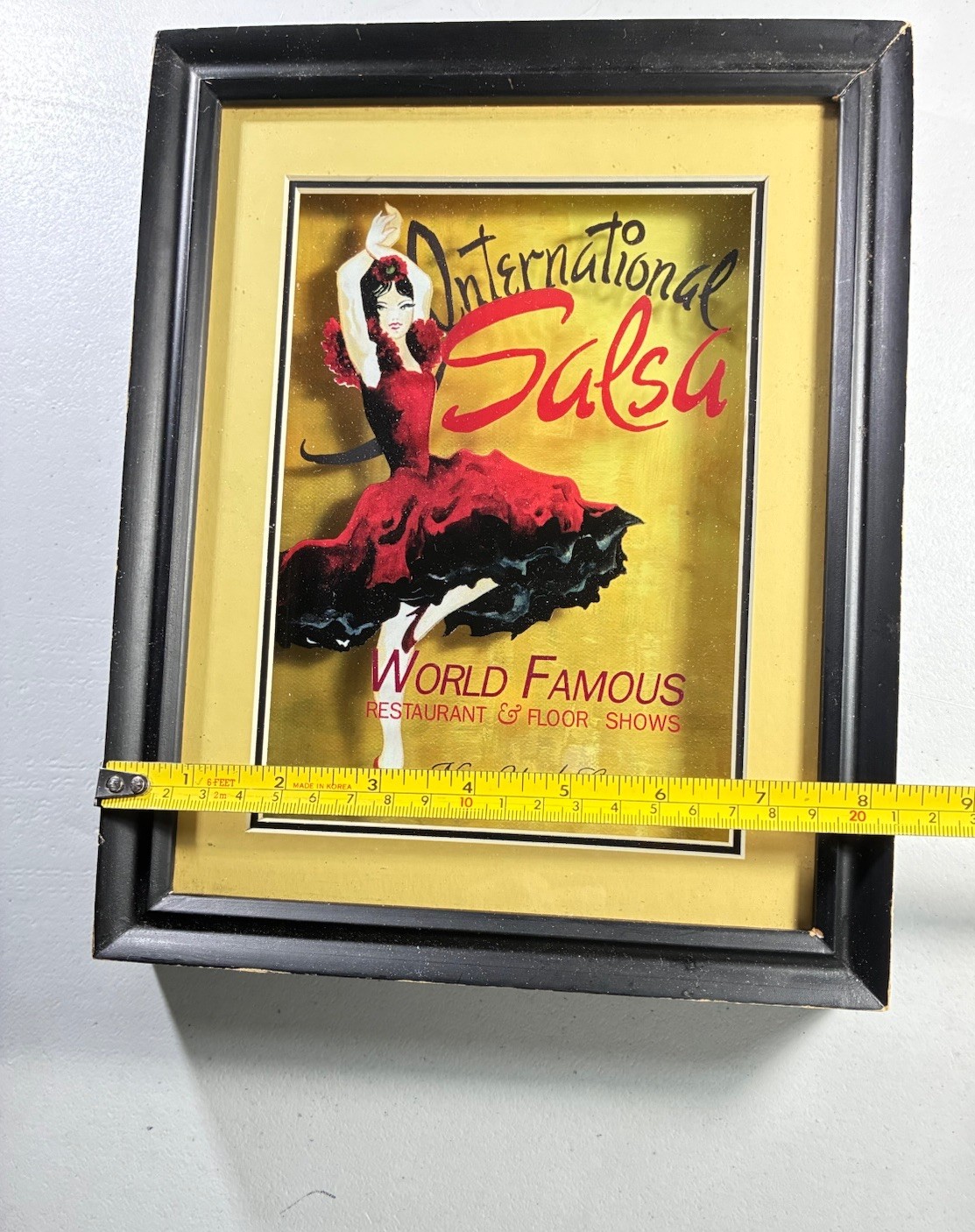 International Salsa World Famous New York City Framed Wall Art Picture 8” X 10”