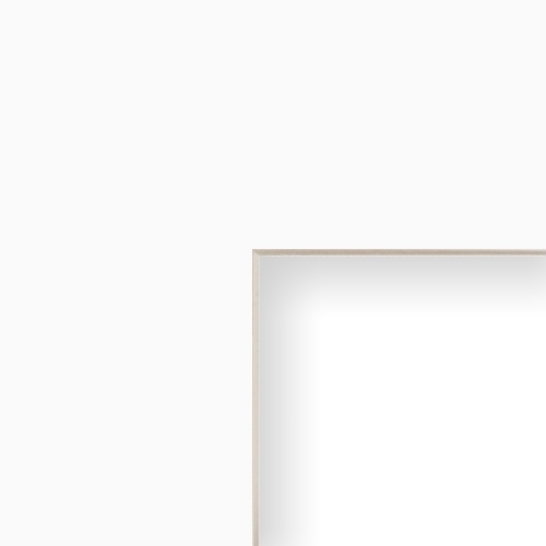 Craig Frames Smooth White Mat With a Bevel Cut Opening For a Picture Frame