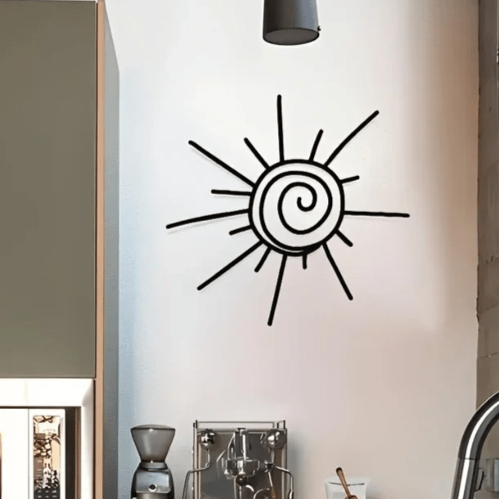 CIFbuy Large Metal Sun Wall Art-Transverse Orientation for Outdoor Beachy Decor