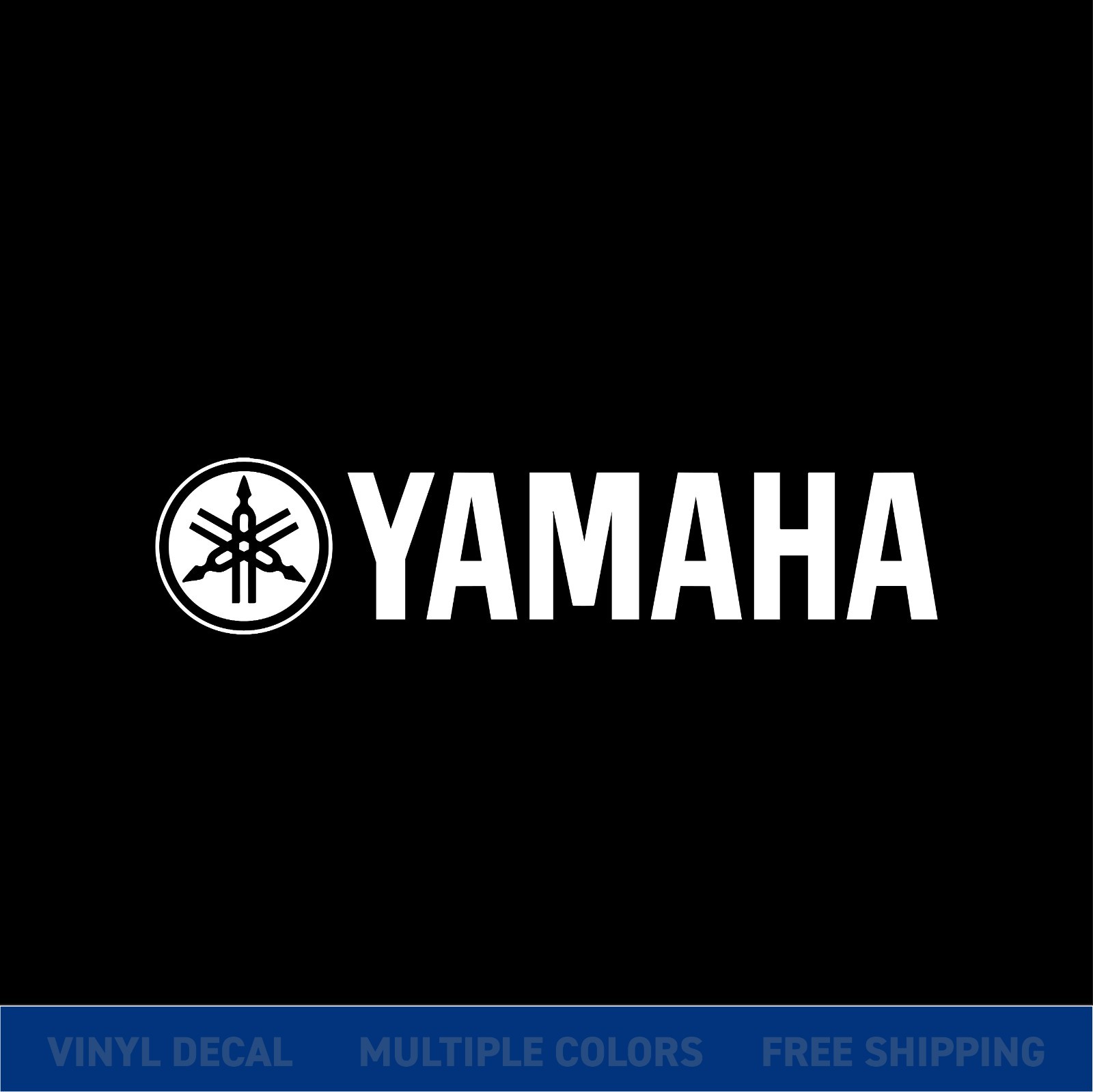 Yamaha Logo Vinyl Decal Sticker | Motorcycle Car Window Bike Graphic | xColors