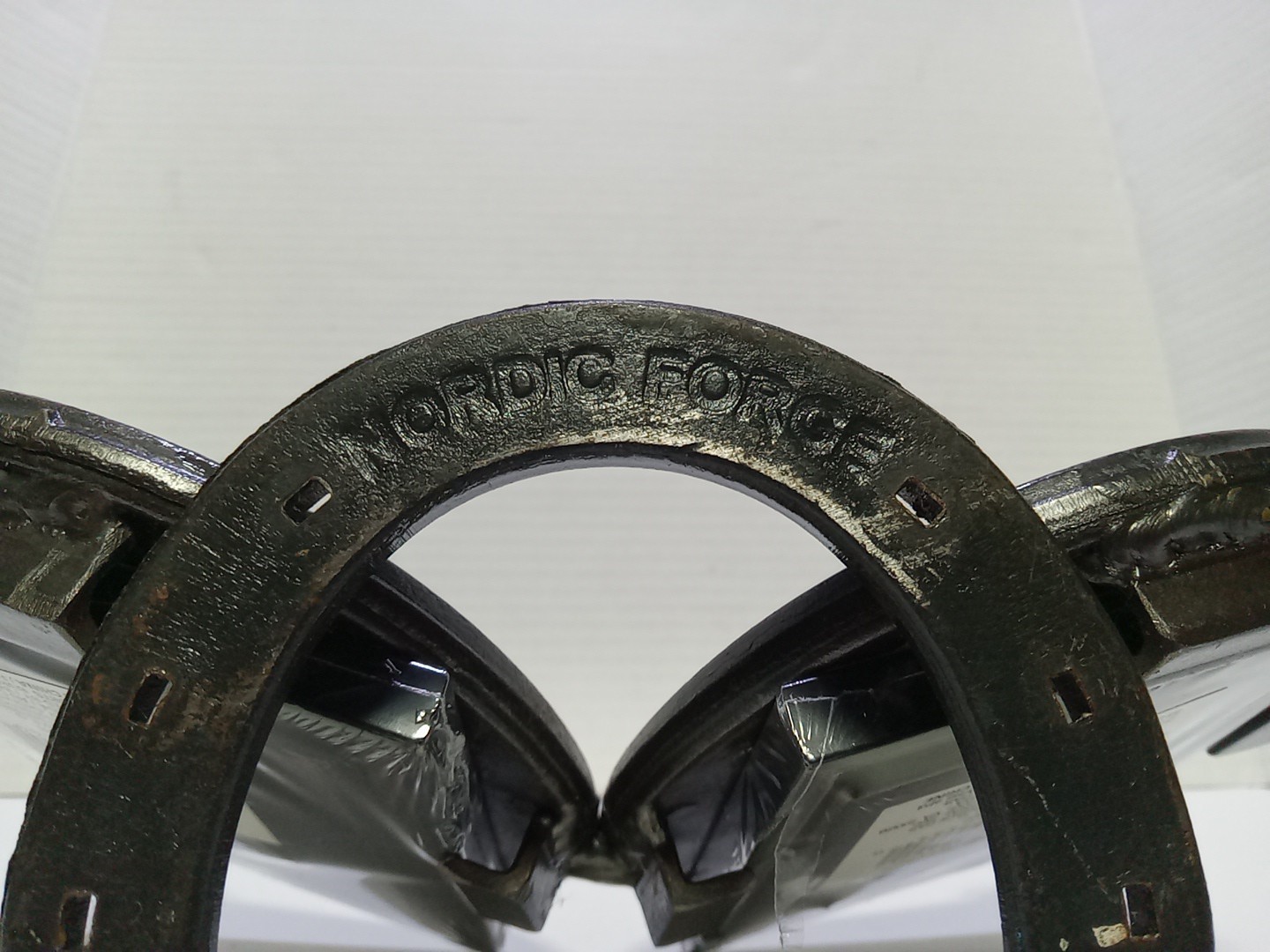 Nordic Forge Custom Made Picture Frame Real Horse Shoes & Nails Western Country