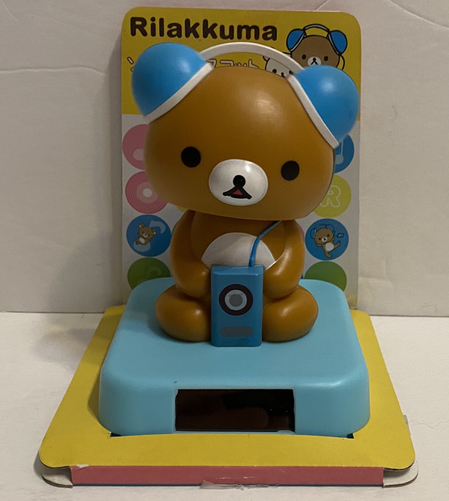Solar Dancing Rilakkuma Bear With Radio Bobble Toy USA Seller!!
