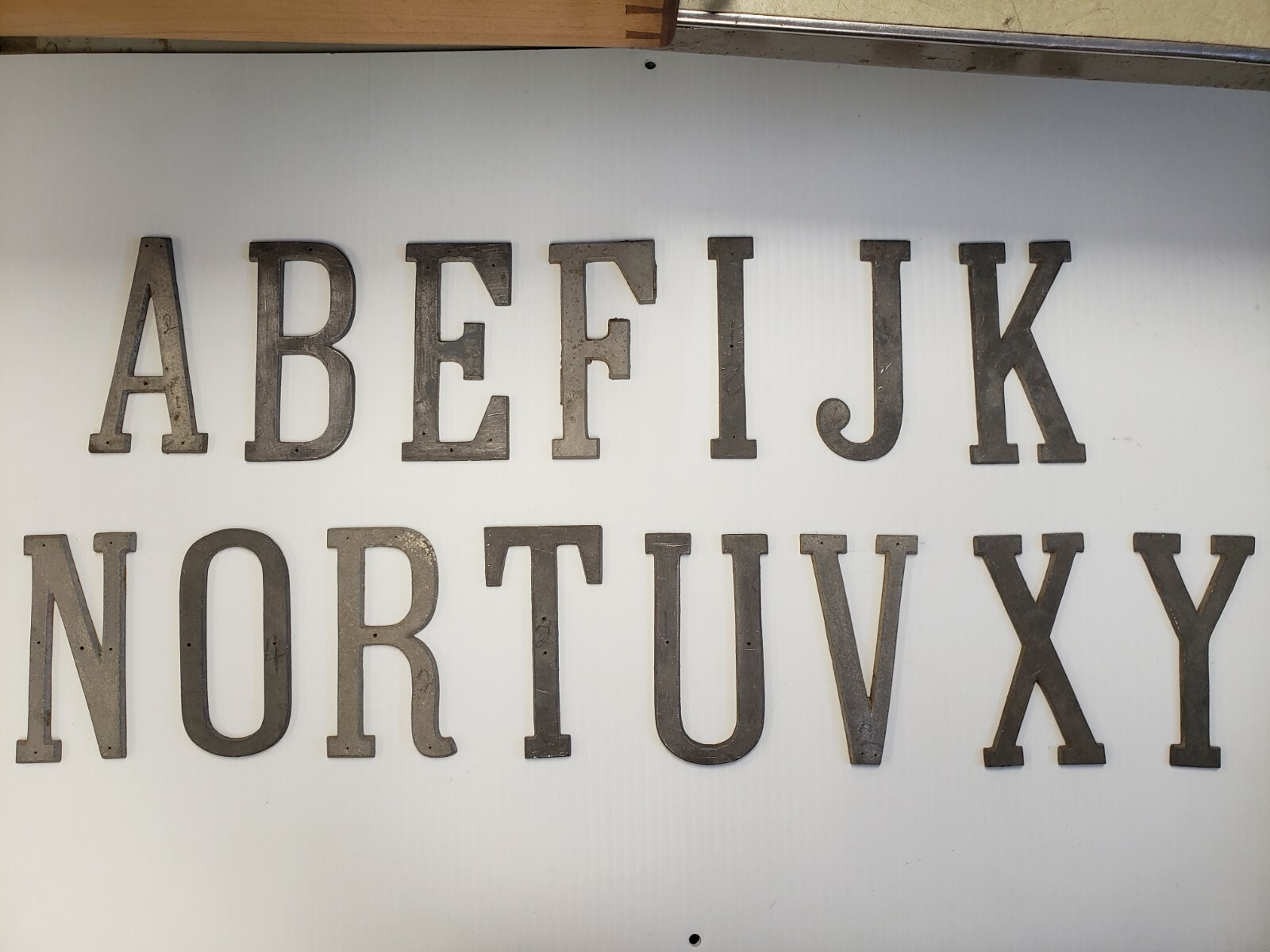 Metal Letters 4 3/8 inch long Font price per letter*