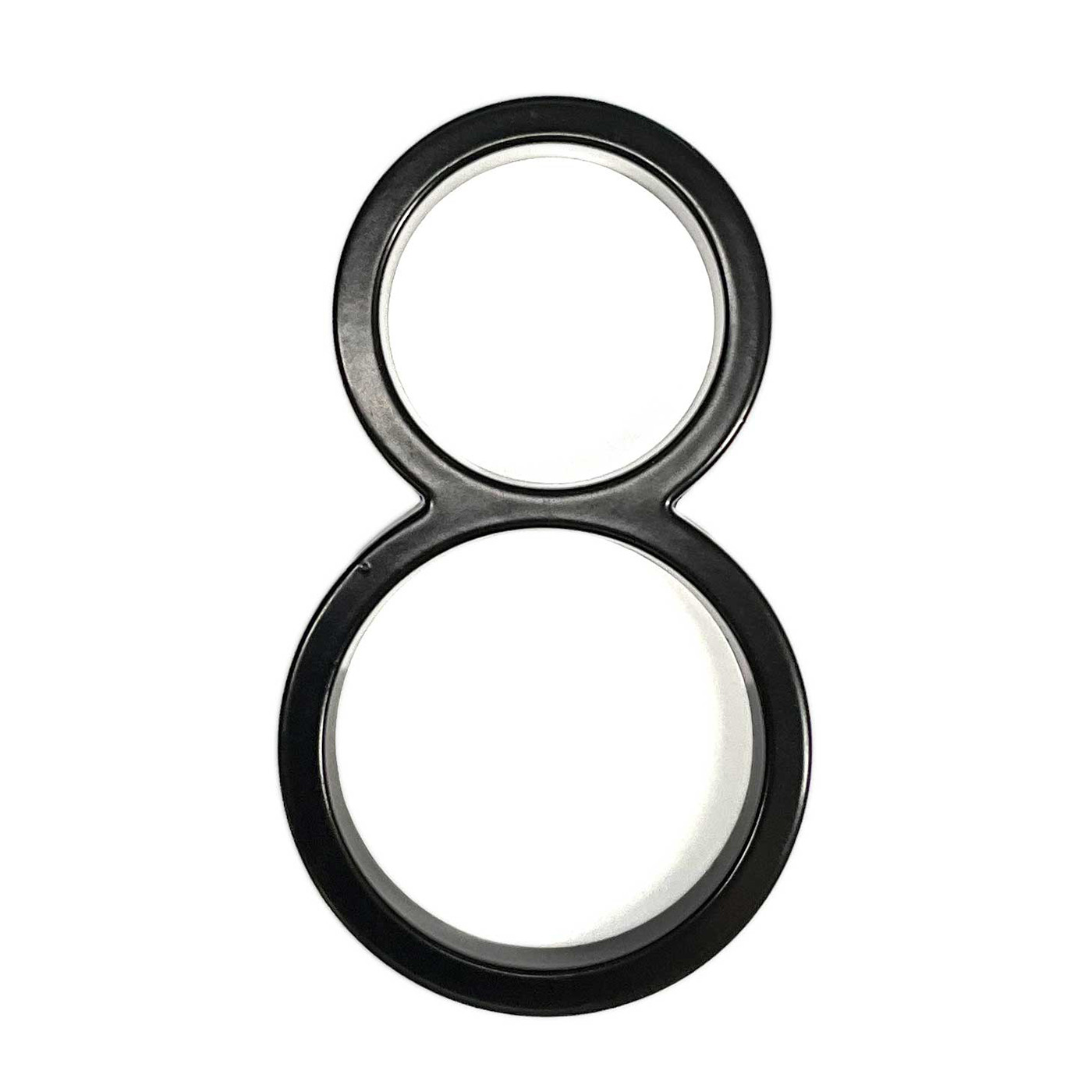 Brick Mailbox Numbers Metal 5 Inch, Matte Black, Floating or Flat