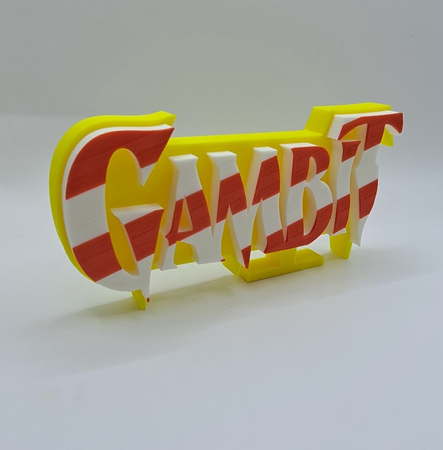 X-MEN Gambit Logo Sign Desktop Shelf Art