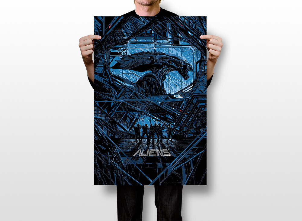 Aliens Xenomorph Queen Dusk 1986 Movie Decor Wall Art Wall Print – POSTER 20×30