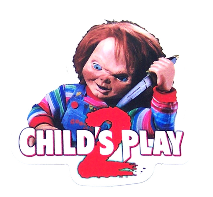CHUCKY Child’s Play 2 Cut Sticker Decal Movie Horror Chucky Doll Film