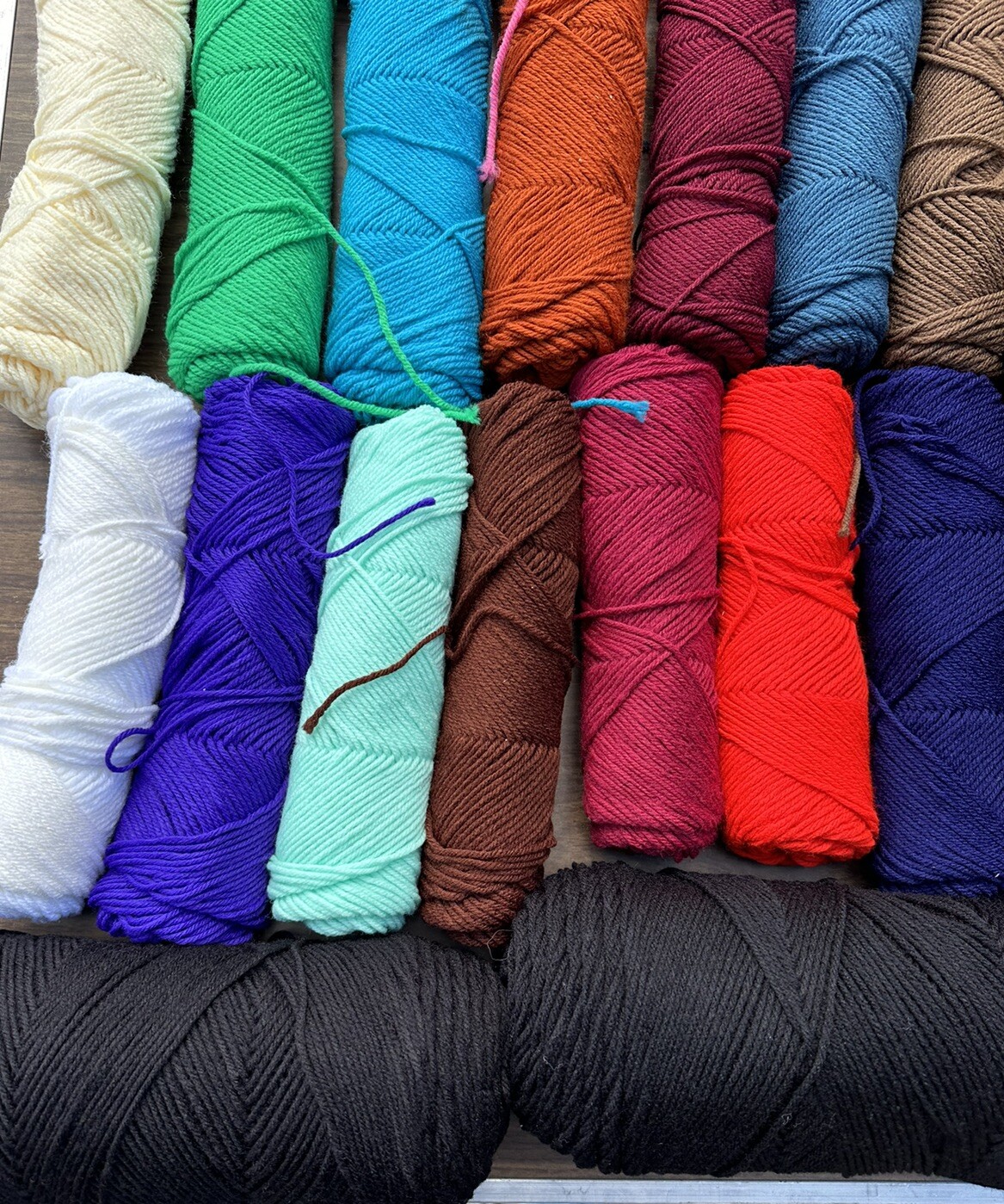 Vintage Traditional Square Granny Afghan Crochet Kit Multicolor Easy Care 4-Ply