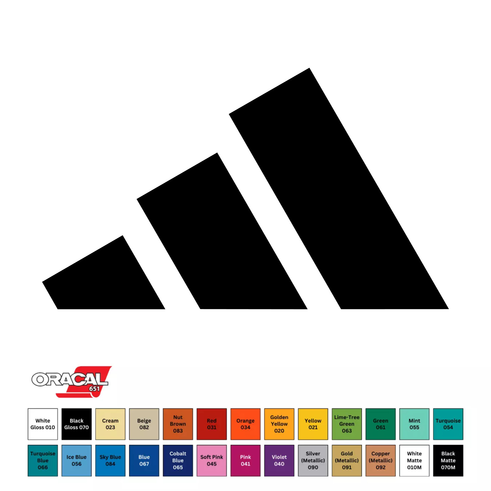 Adidas Logo Die Cut Vinyl Decal Permanent Sticker 2″ to 12″ CHOOSE COLOR