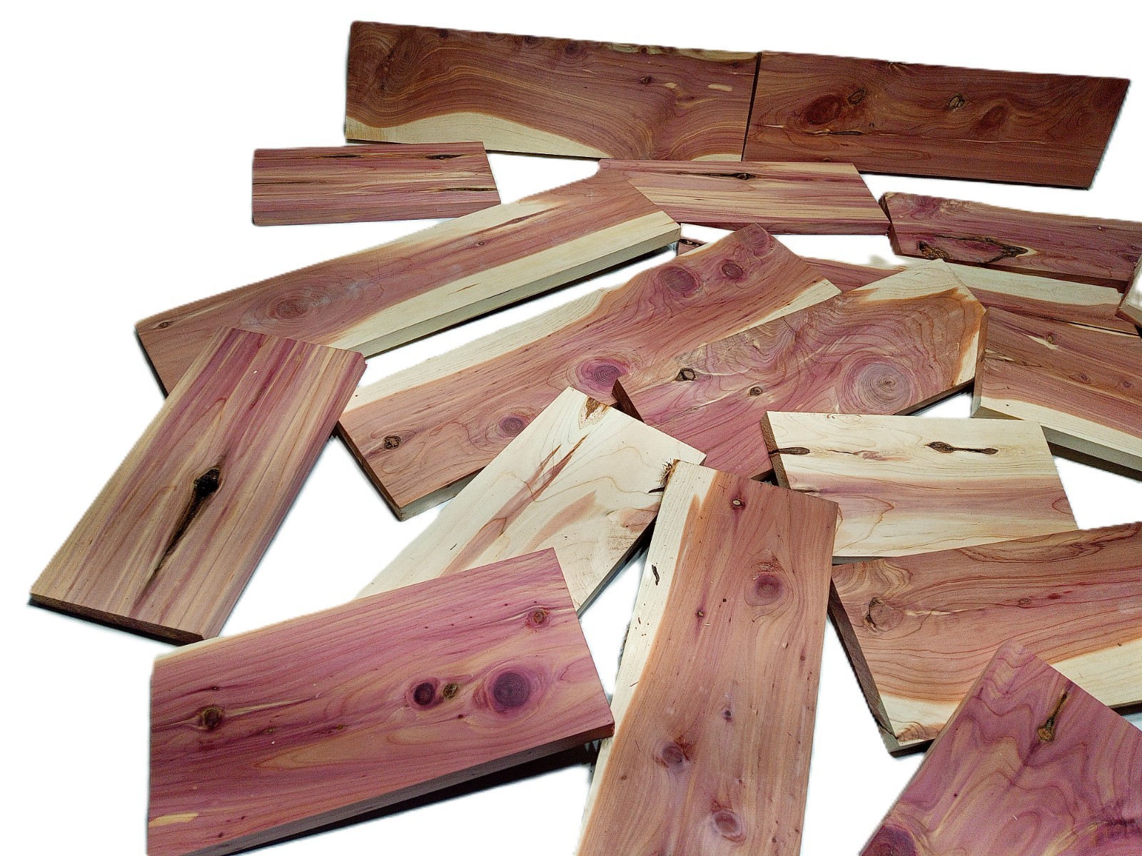 10lbs Red Cedar Wood PLANED SMOOTH Kiln Dry Scrap Lumber Drop Pieces SHIPs FREE!