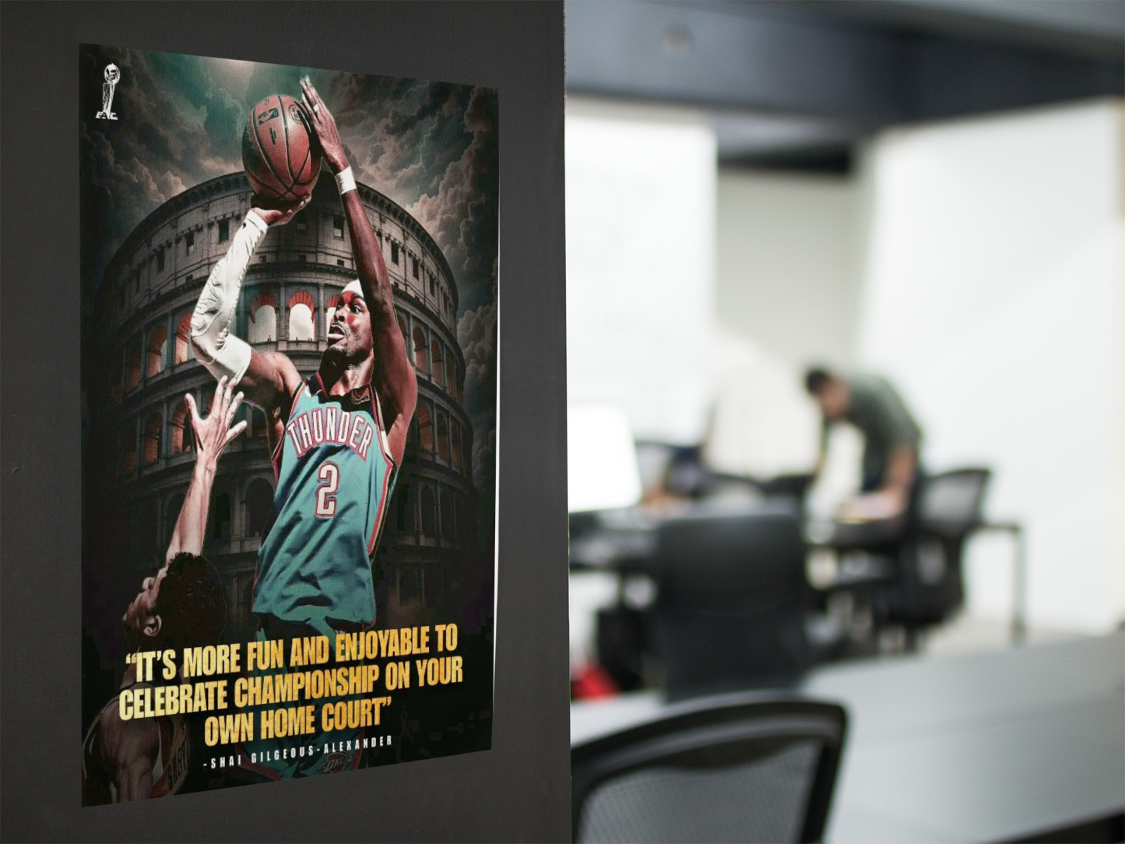 OKC Basketball Star Game 7 Wall Vinyl Decal Poster Print Removable Adhesive