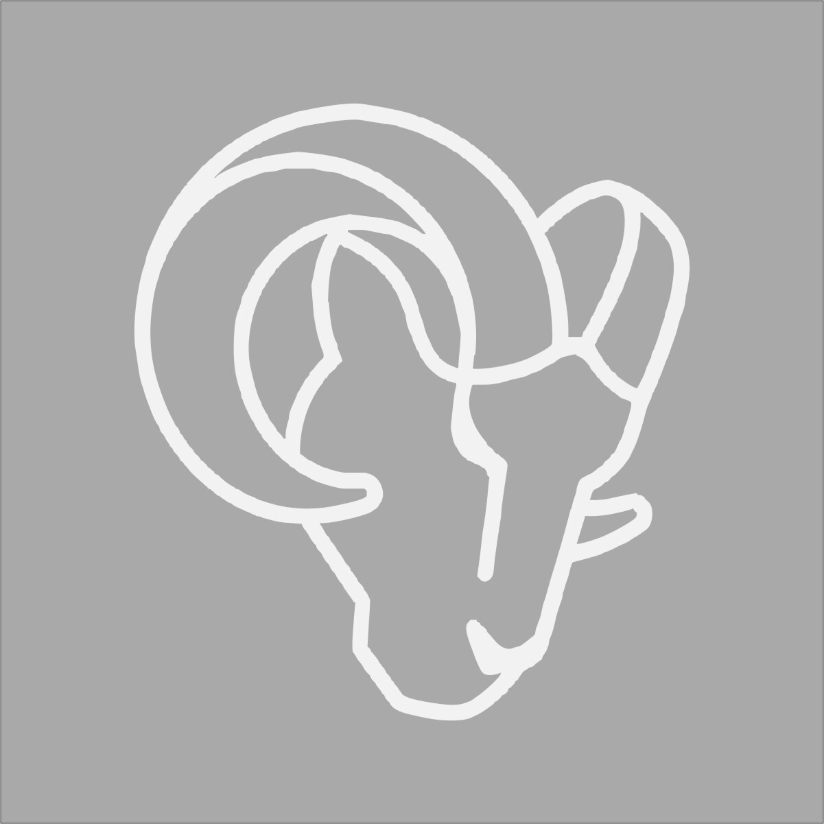 Los Angeles Rams #15 NFL Team Logo 1 Color Vinyl Decal Sticker Window Car Wall