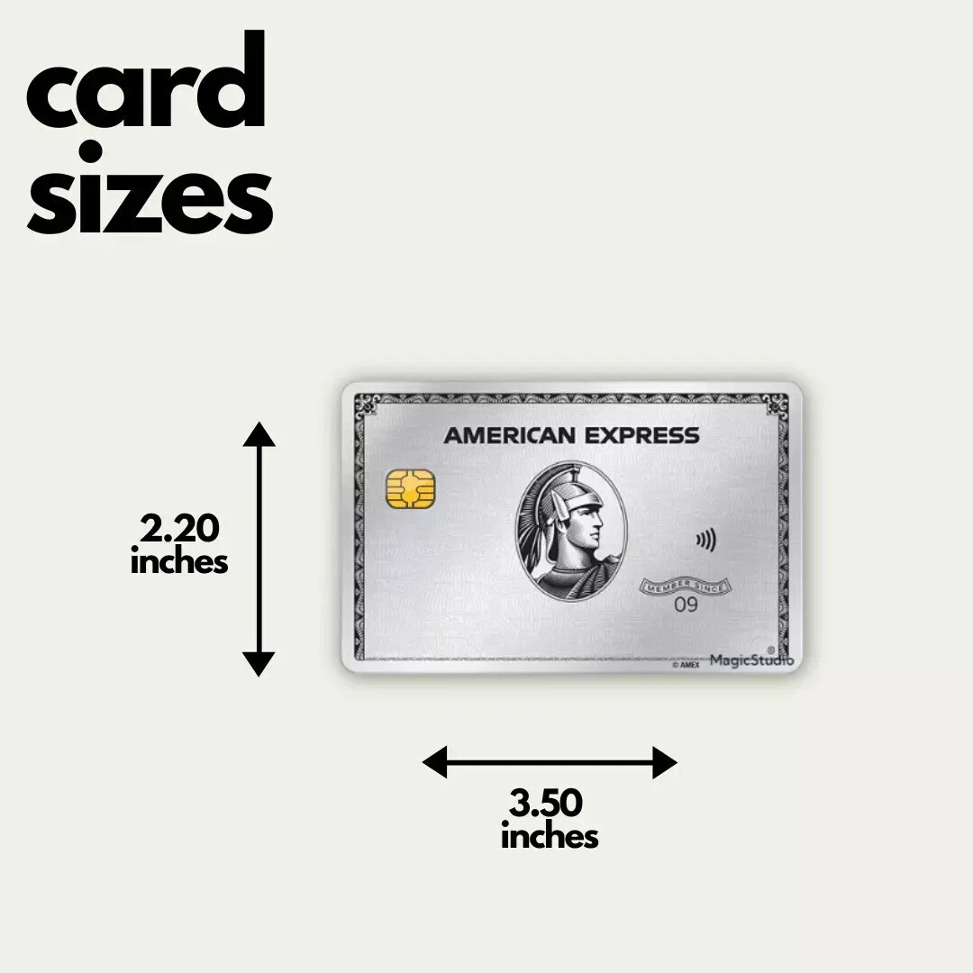 AMEX Credit Card Skin, Debit Card Skin Sticker Sticker AE Vinyl Black Gold