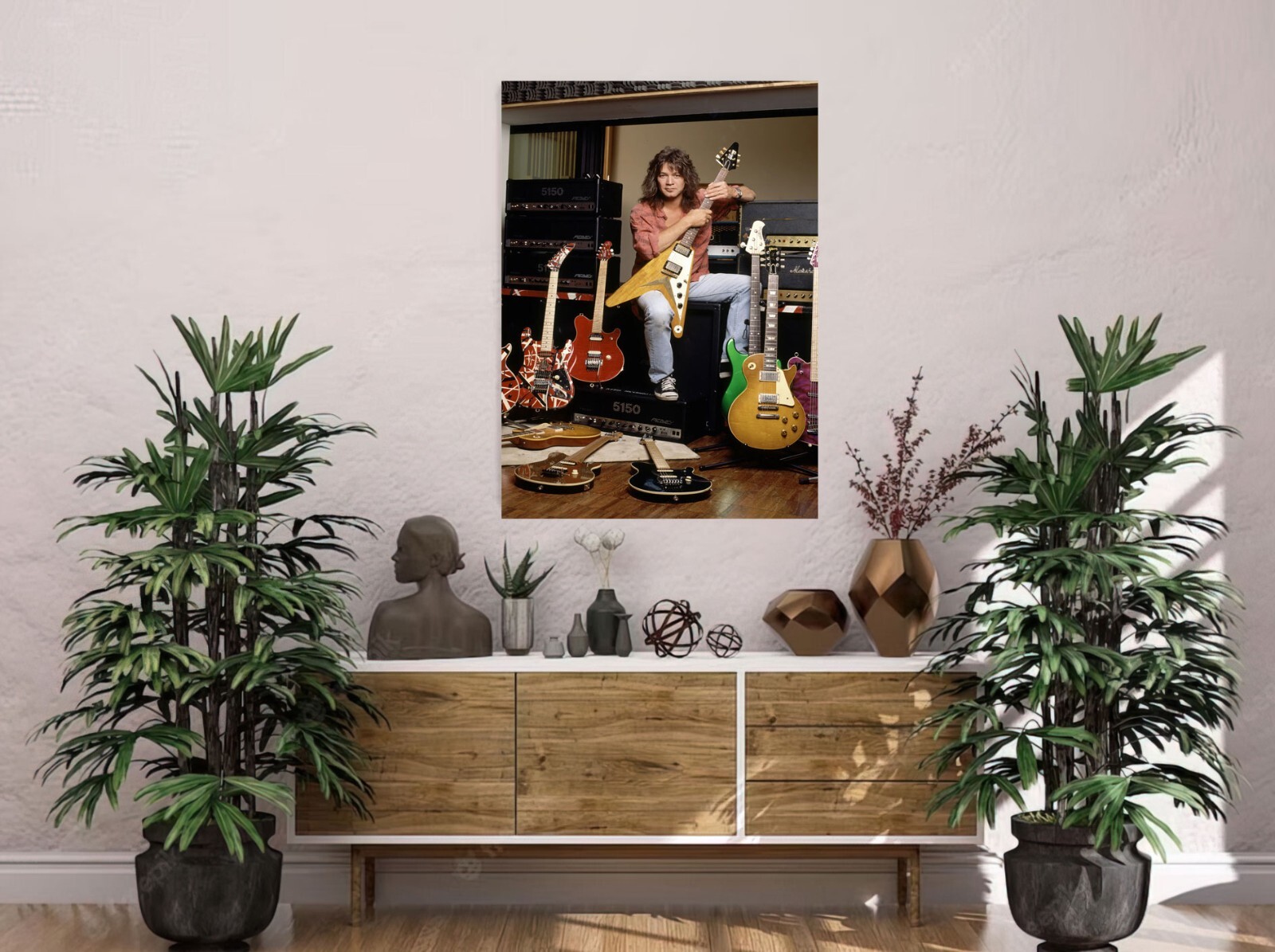 Eddie Van Halen Poster 24×36 Inch Photo Very Rare Print Wall Art Print – EVH06