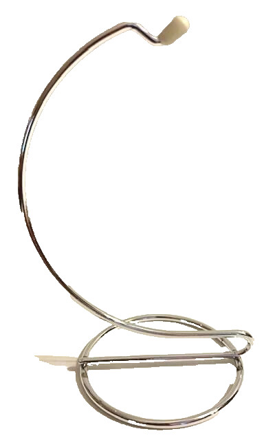 5″ Ornament Display Stand smooth silver color finish for Easter Christmas Photo