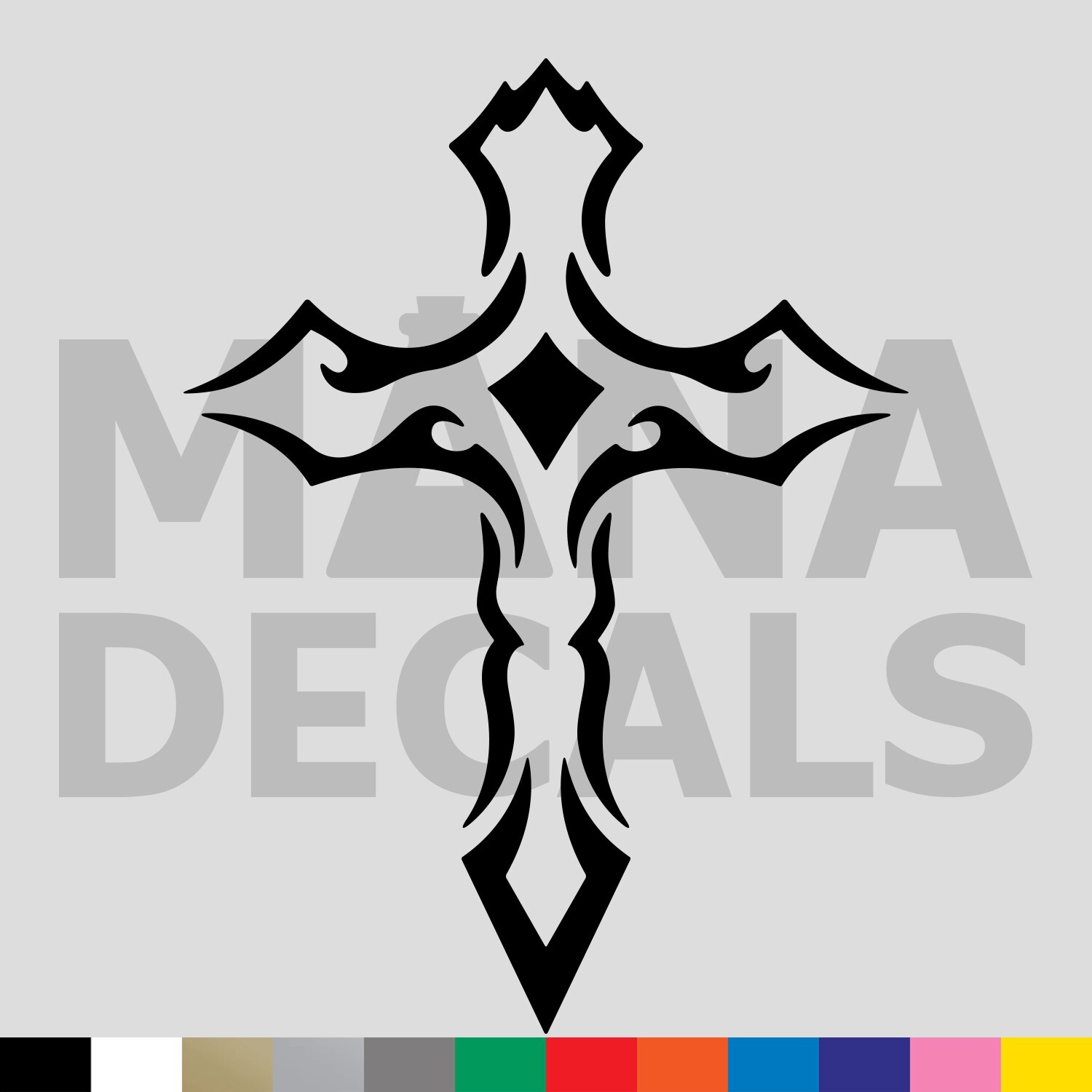 Tribal Cross Vinyl Die Cut Decal Sticker – Jesus Christ Christian Religious God