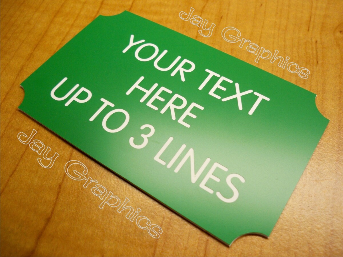 Custom Engraved 3×5 Sign for Home Office Small Business Wall Door Suite Plaque