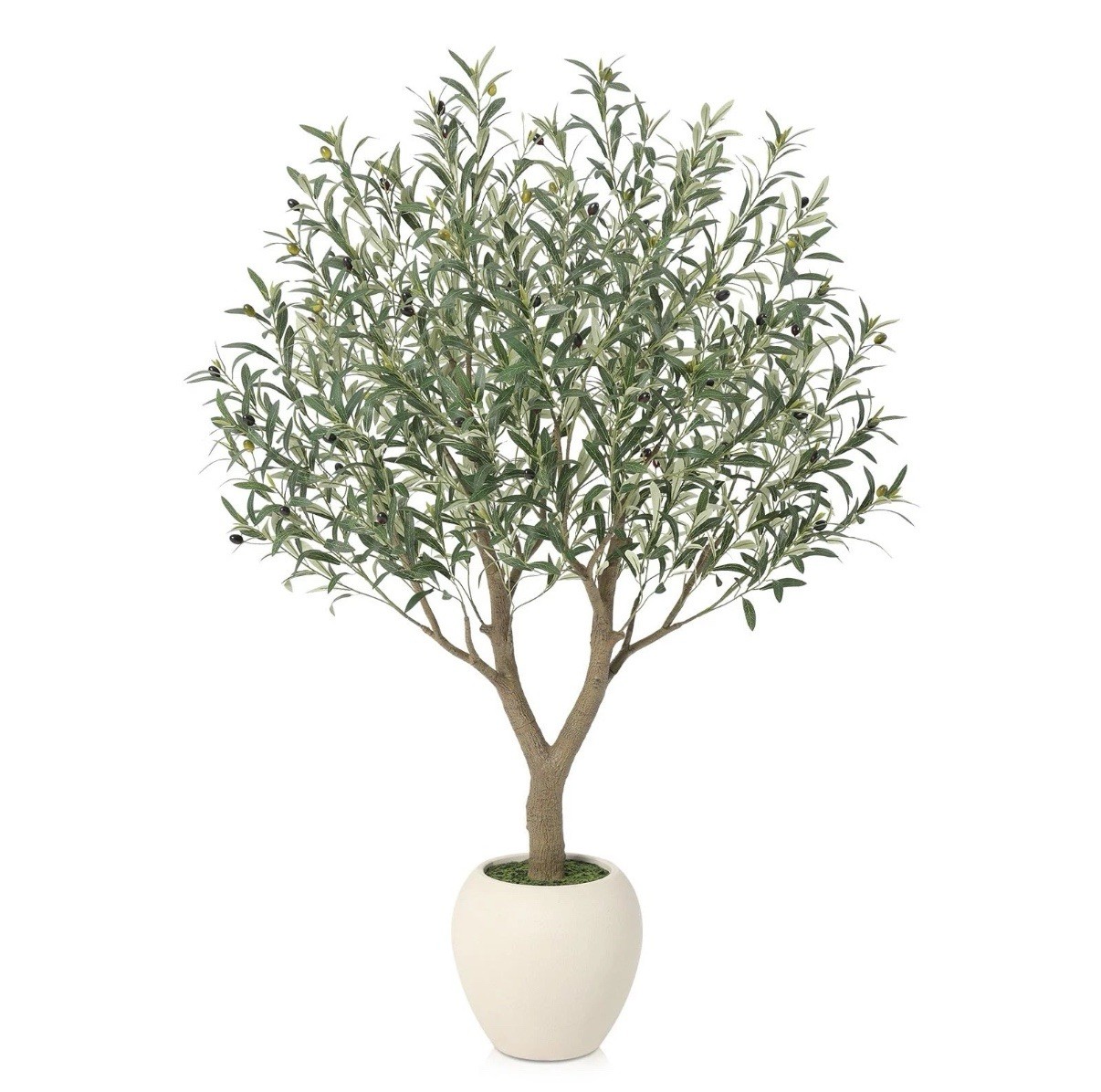 Olive Trees Artificial Indoor,5Ft Large Faux Plants,Tall Fake Tree with 12in …