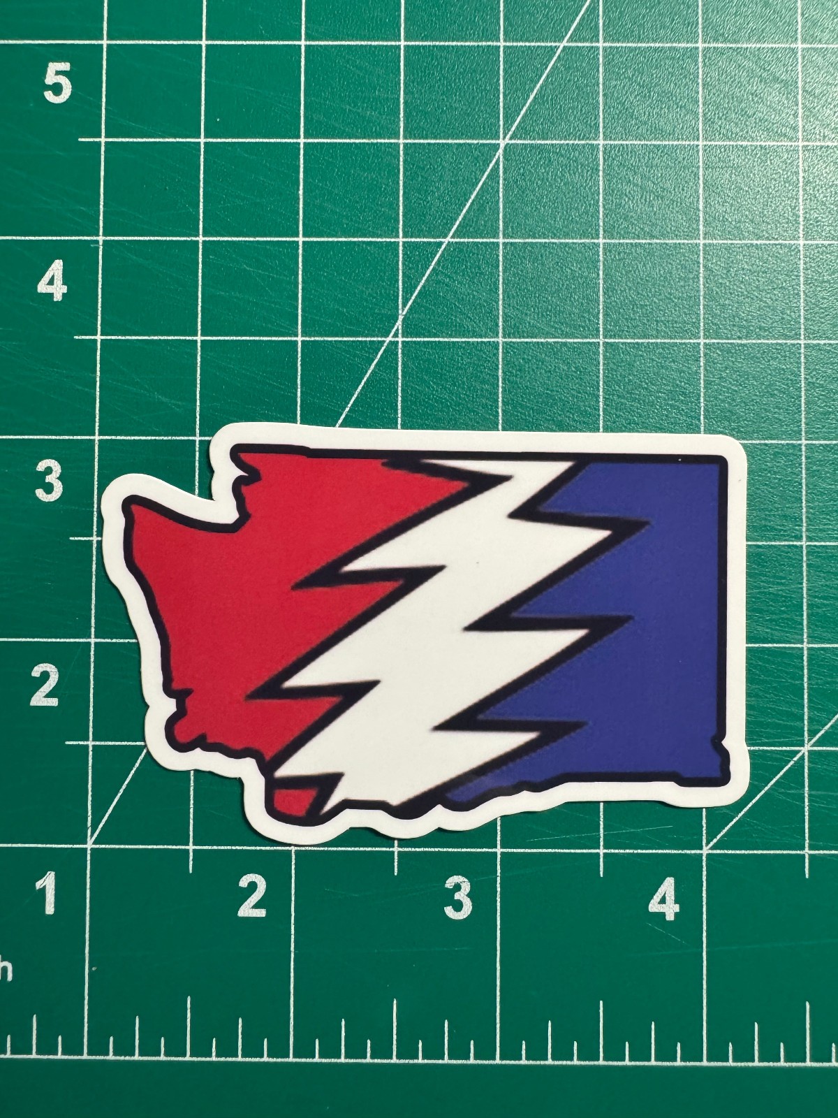 Washington Stealie – Grateful Dead – Laminated Vinyl Sticker 3″x2″