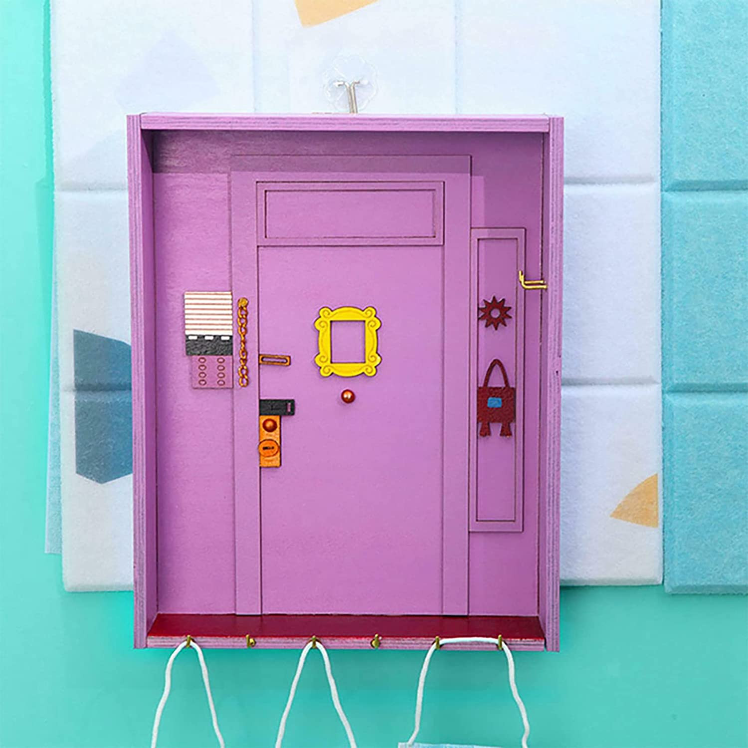 Friends Key Holder for Wall，Friends Tv Show Merchandise Gifts，Easy Installation