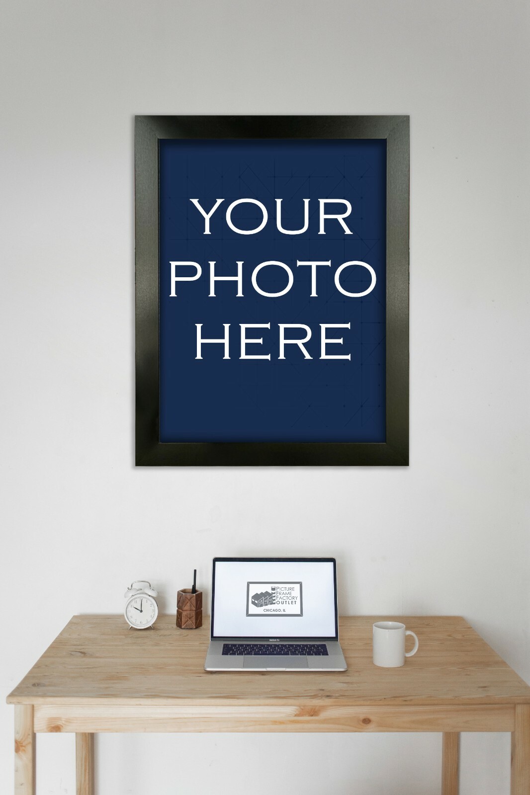 22×28 Inch Picture Frame, Smooth Finish, 1.25 Inch Wide, Black