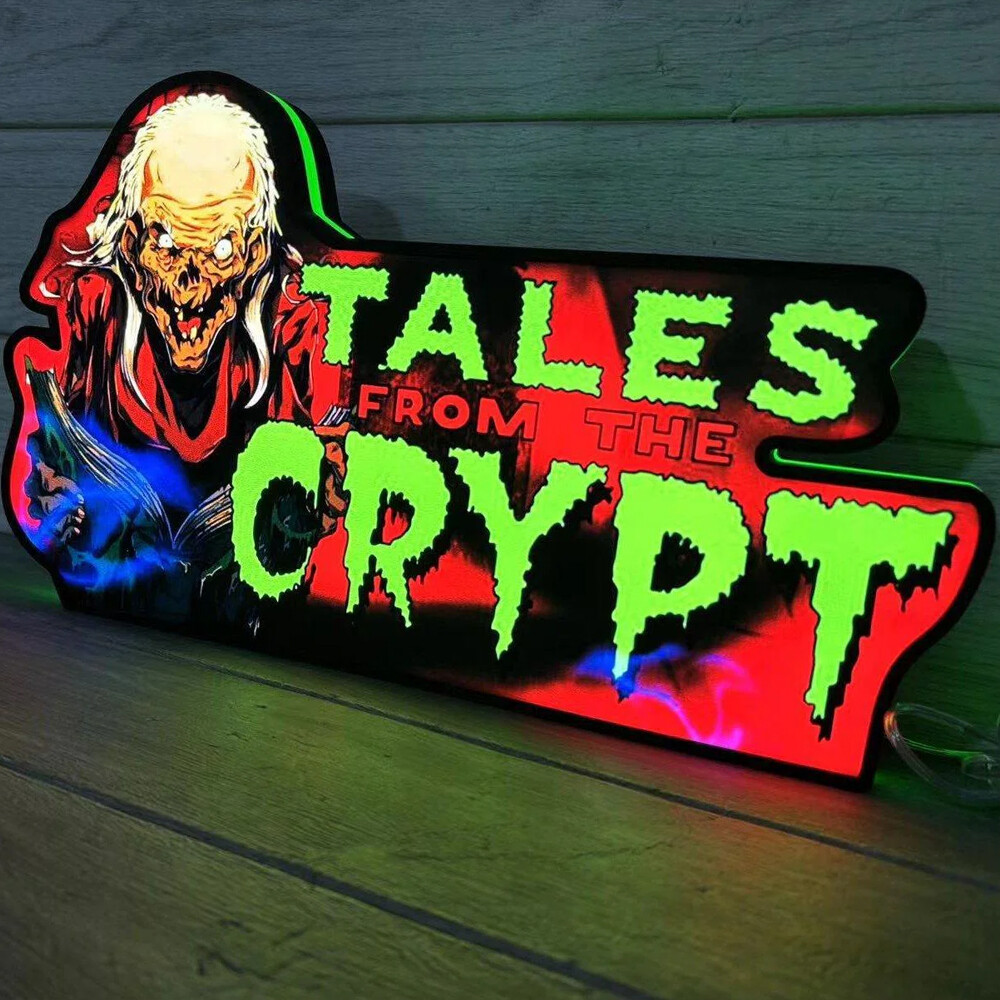 Tales From The Cpypt Pinball Topper 3D Printed LED Lightbox Arcade Decor