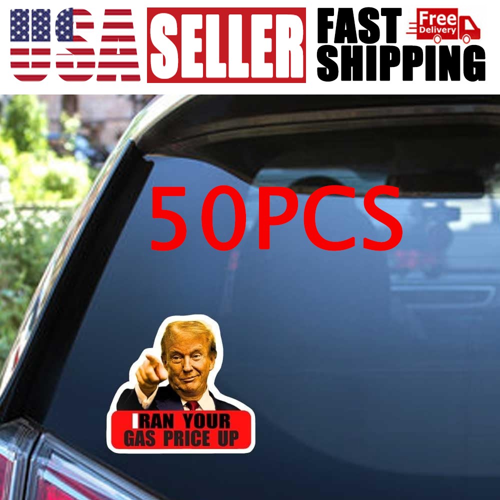 50Pcs Waterproof Stickers Gas Pump Stickers High Quality Vinyl Make Great Aagin