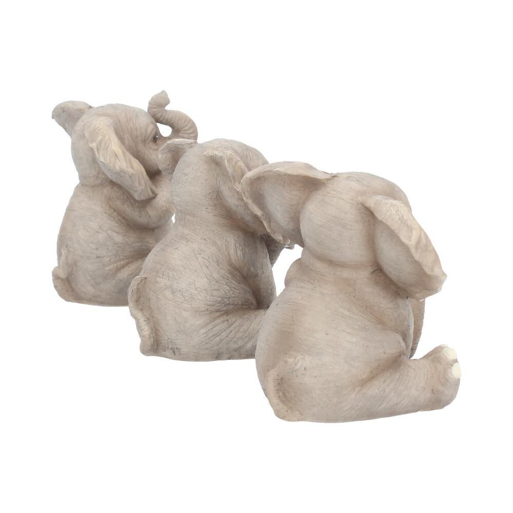 Nemesis Now Three Baby Elephants Resin Figurine 8cm Grey