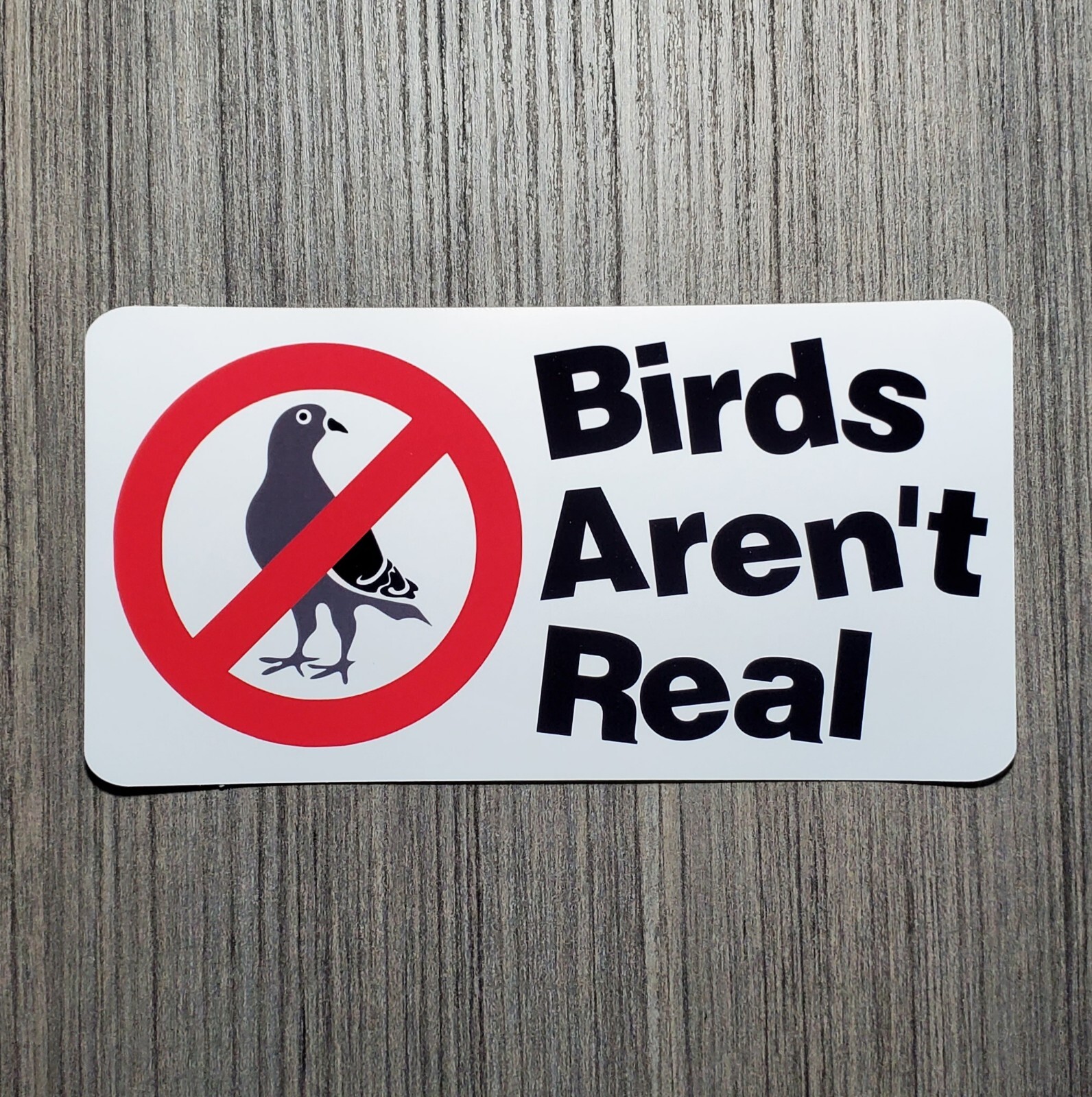 Birds Aren’t Real – Laminated Waterproof Vinyl Sticker – 2 Sizes Available