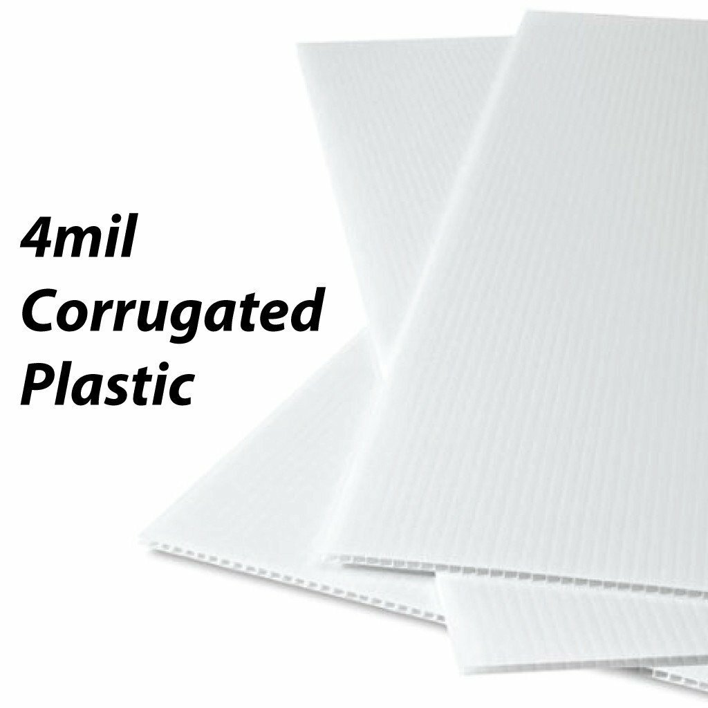 2’X4′ 4mm Corrugated Plastic Blank Yard Signs – FREE SHIPPING