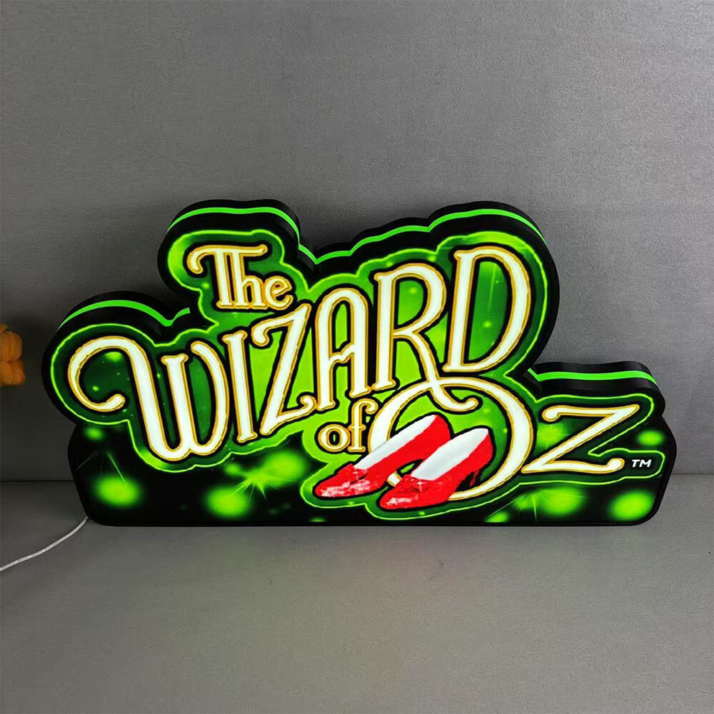 The Wizard of Oz Pinball Topper 3D Printed LED Lightbox for Pinball Topper Decor