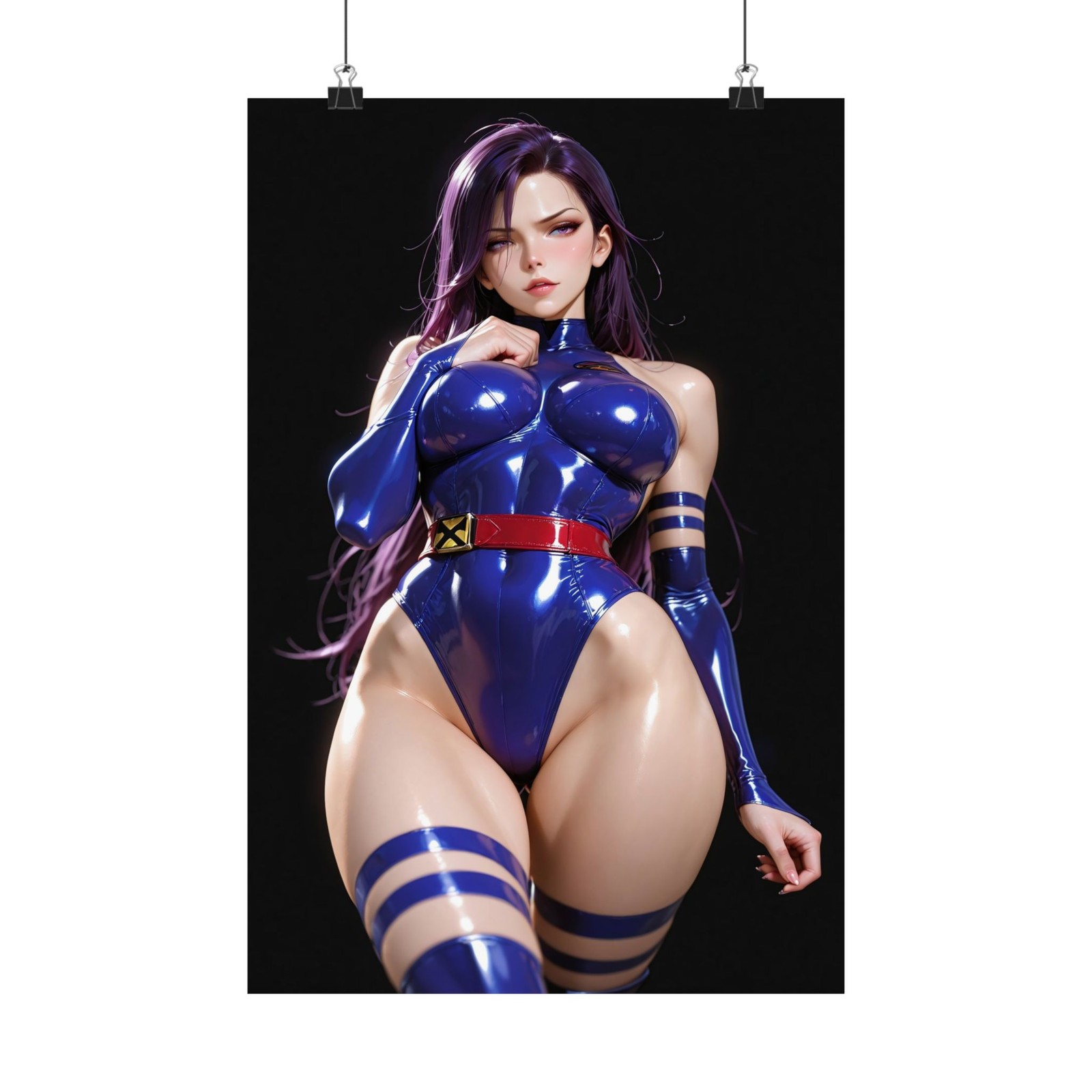 Psylocke X-Men Poster Anime Marvel Comics Wall Art Print