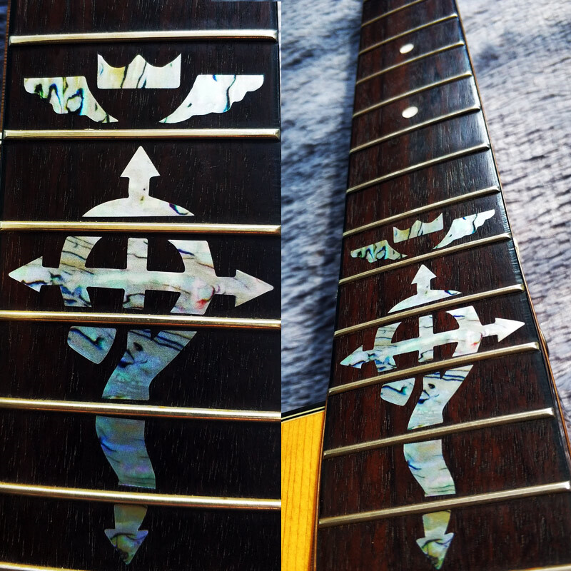 Inlay Sticker Markers Neck Fretboard Fret Scale Decal Abalone Guitar Bass Decor